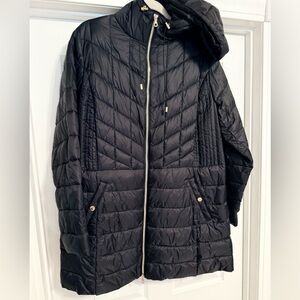 Lane Bryant Quilted Black Puffer Coat